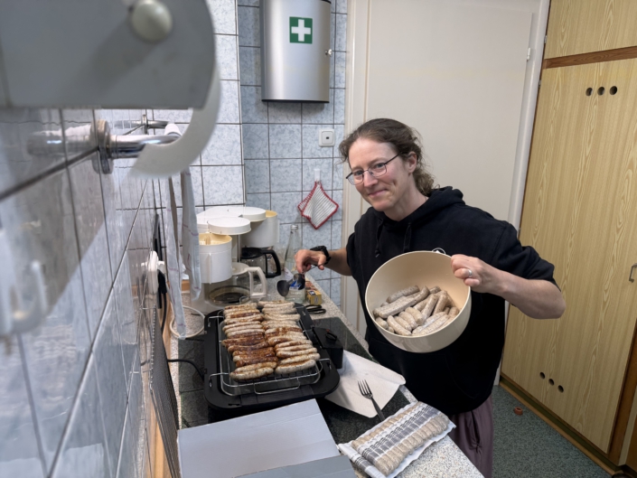Manu macht Abendessen